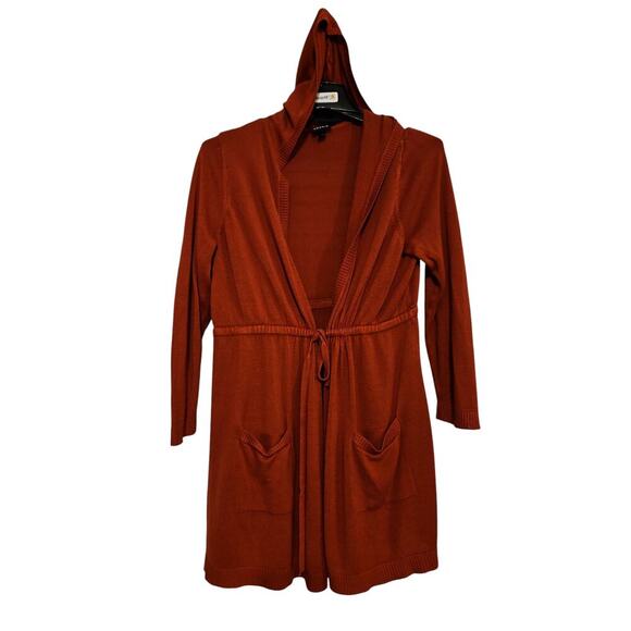 Torrid Sweaters - Torrid Plus Size Hooded Long Sleeve Tie Front Cardigan